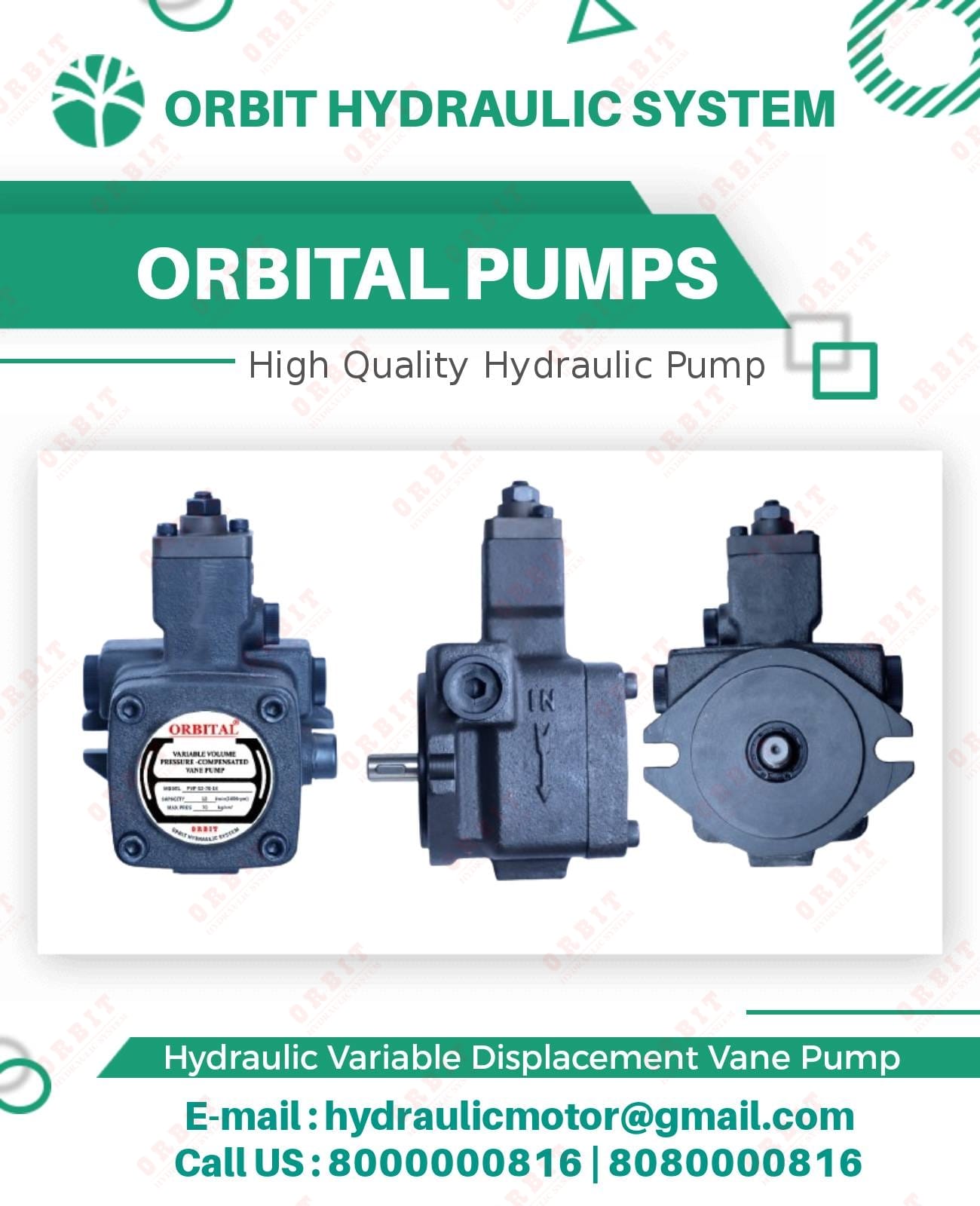 PVF-20-35-10 Anson Hydraulic Variable Vane Pump